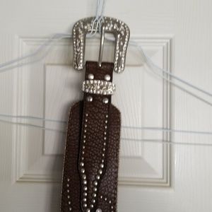 Bling western belt